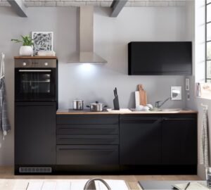 Einbauküche schwarz
